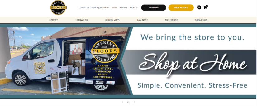 Erskine Floors & Interiors – Shopify eCommerce Development & Customization