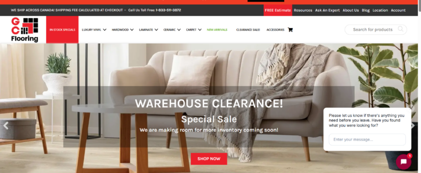 GC Flooring – eCommerce Platform for Premium Flooring Wholesale